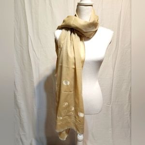 Polka-dot Accented Wraparound Scarf